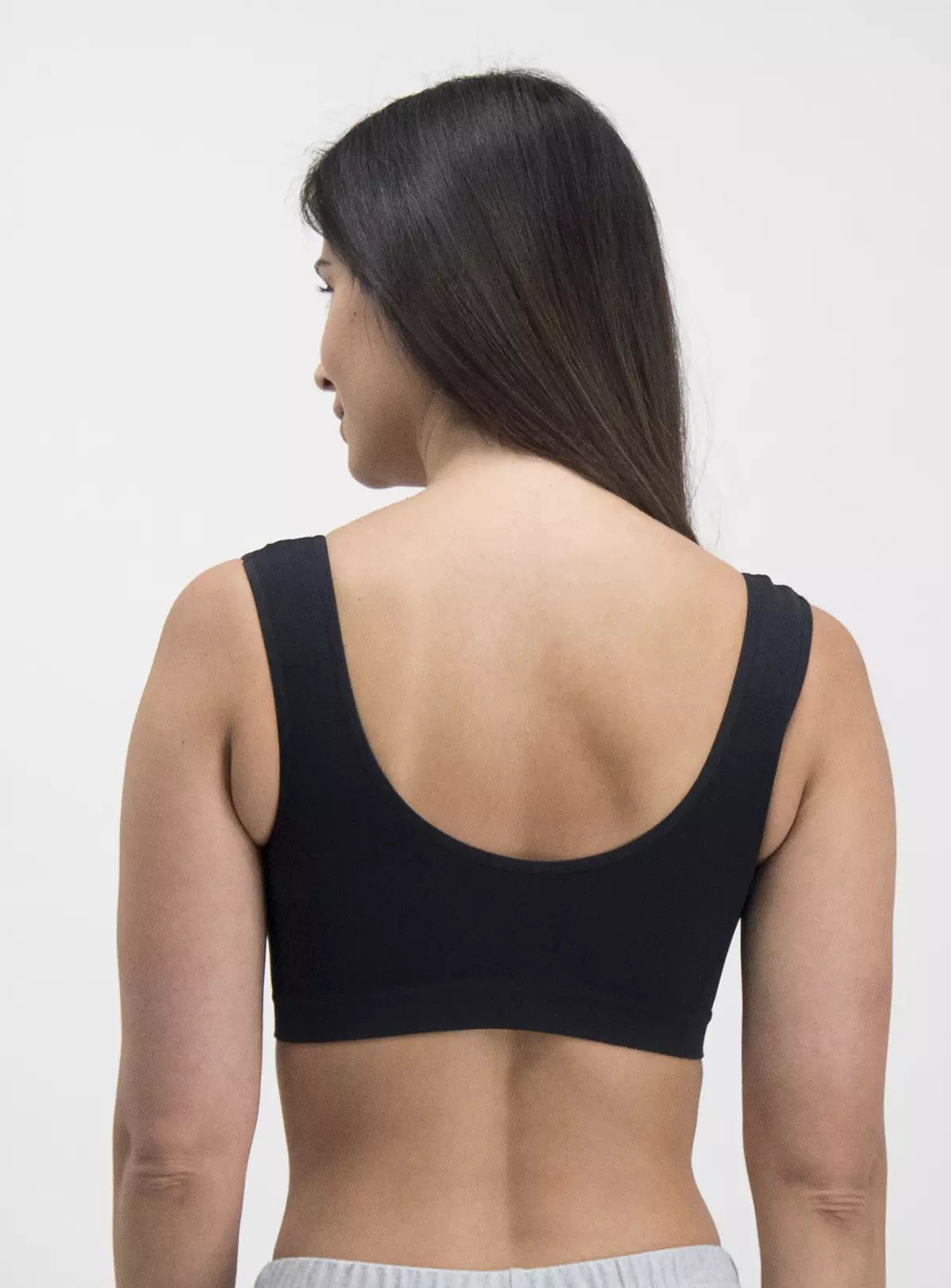  White, Nude & Black Seamless Stretch Crop Top 3 Pack XXL