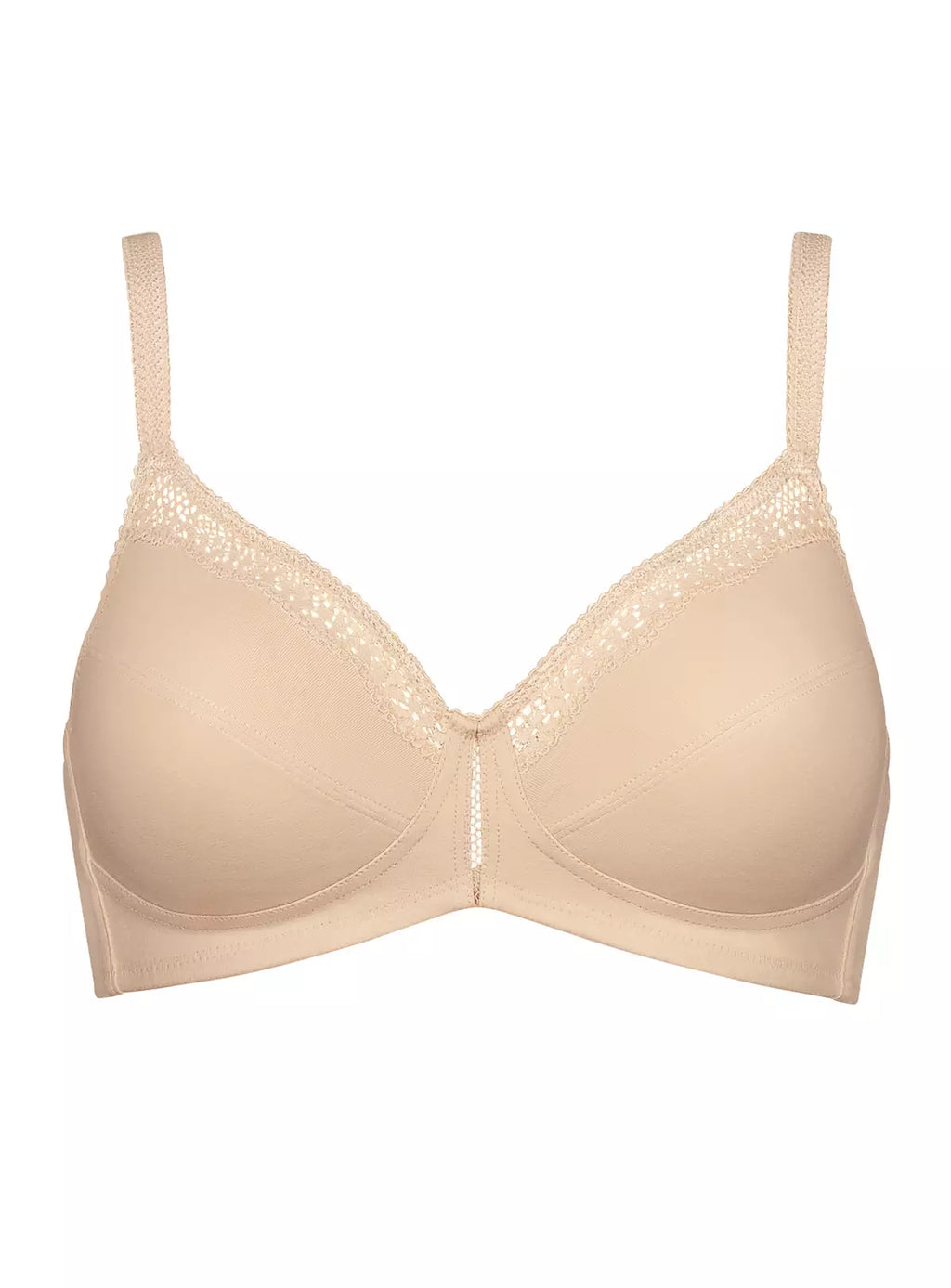 TRIUMPH Beige Cotton Beauty Bra 42D