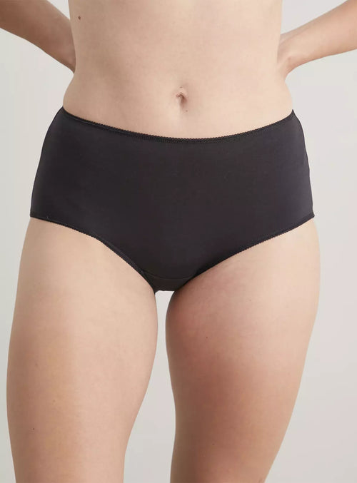  Black Midi Knickers 5 Pack - 16