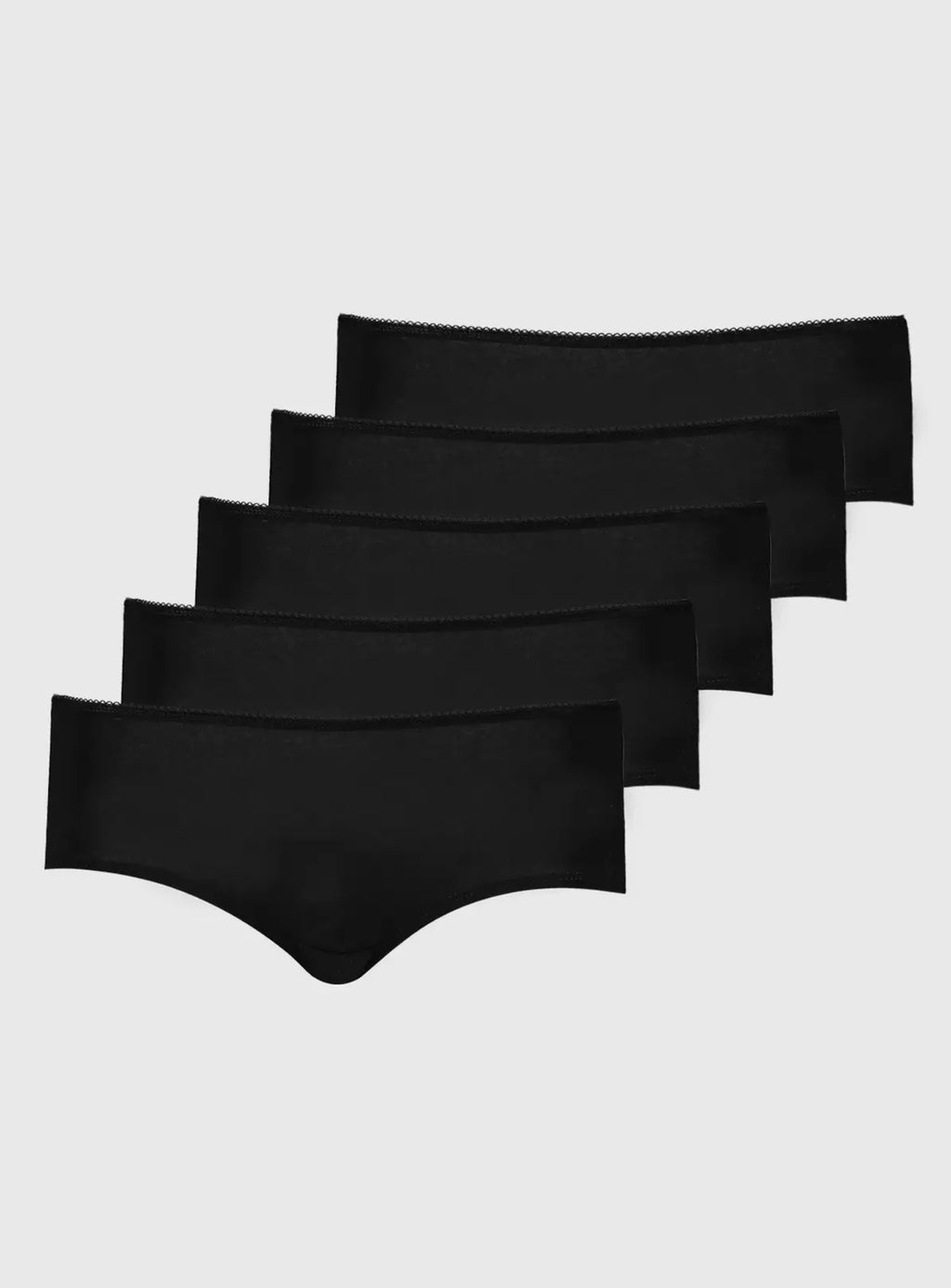 Black Knicker Shorts 5 Pack 16