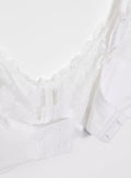  White Recycled Lace Full Cup Comfort Bra - 34DD