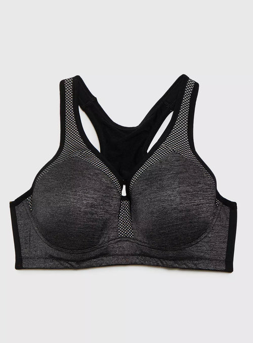  A-DD Active Grey High Impact Sports Bra - 36C