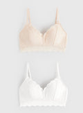 A-E MATERNITY Lace Supersoft Nursing Bras 2 Pack 36DD