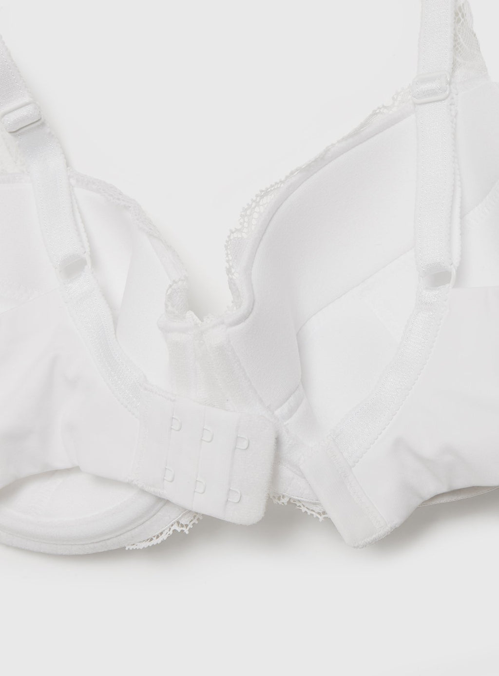  A-E White Lace Full Cup Comfort Bra 38E