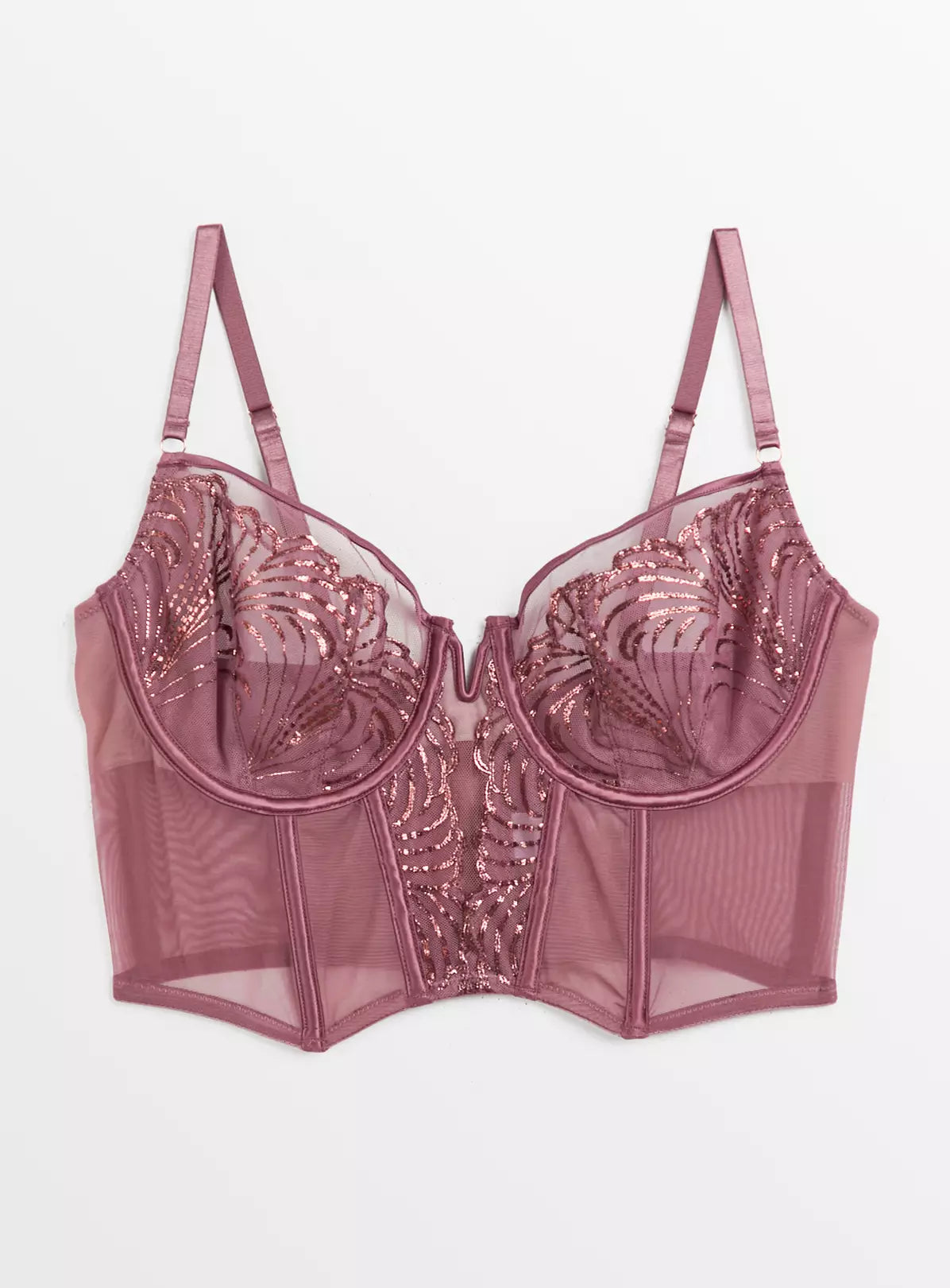  Boudoir Collection Mauve Embroidery Corset32A