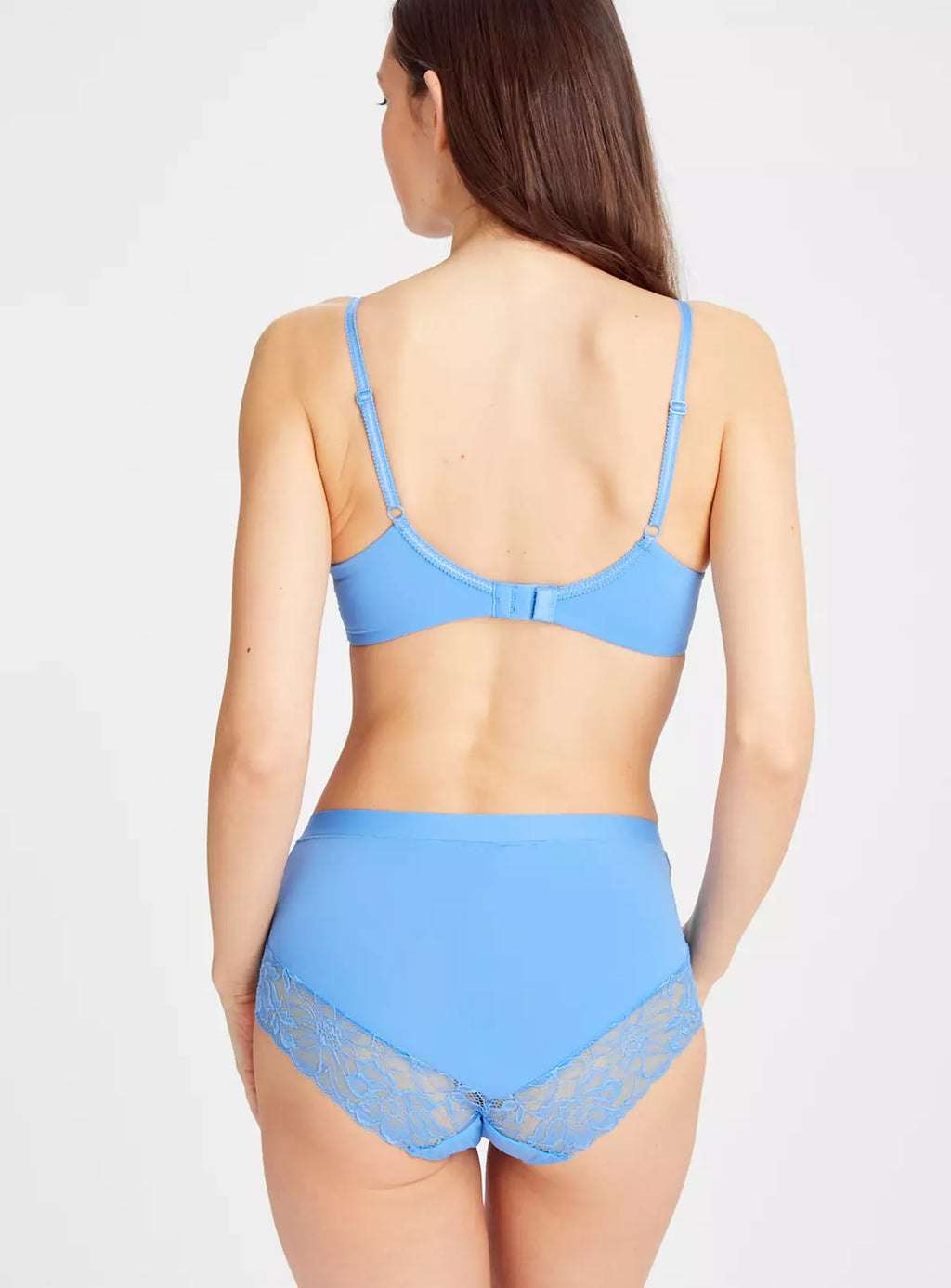  Blue Floral Lace Full Knickers 6