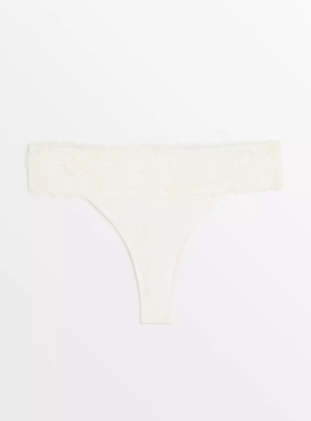  Ivory Floral Lace Thong 6