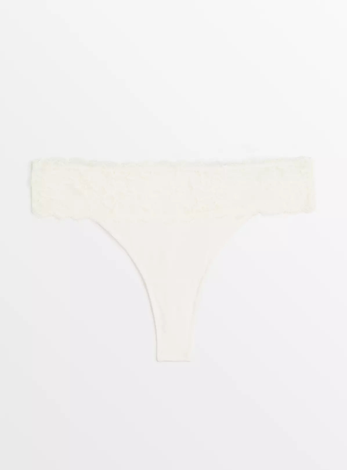  Ivory Floral Lace Thong 6