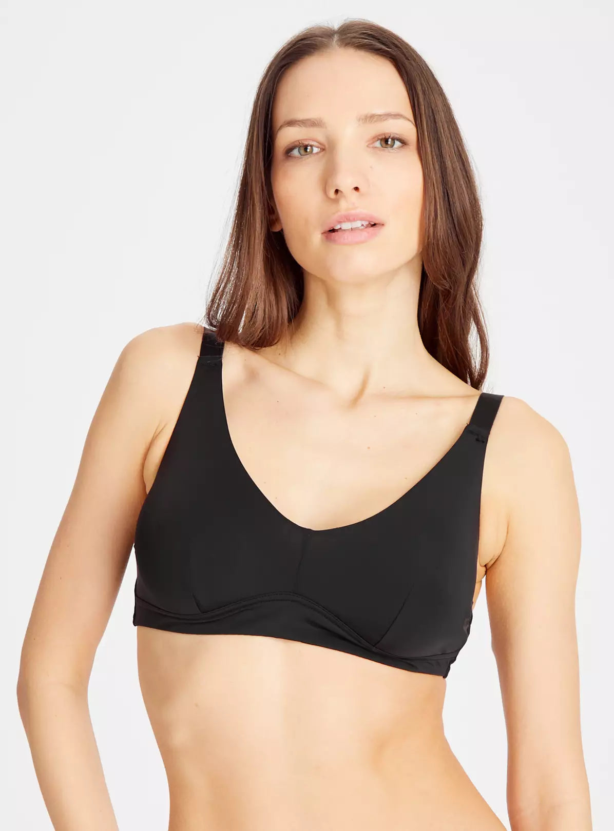  Black Double Layer Non-Wire Lounge Bra 38DD
