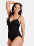  Black Plunge Shapewear BodysuitXXL