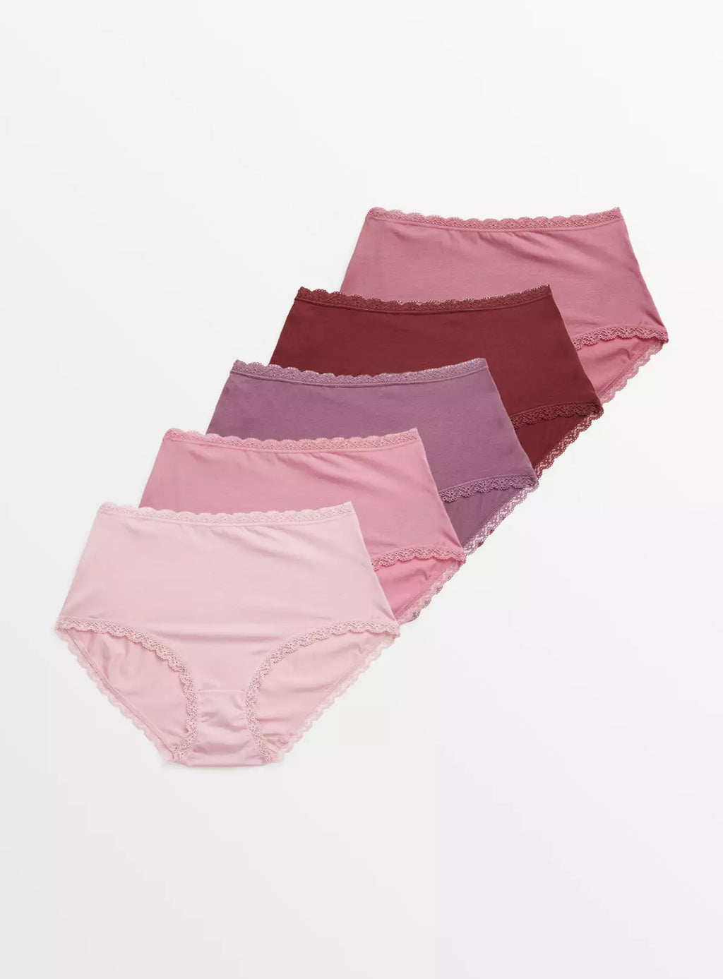  Pink Plain Full Brief Knickers 5 Pack20
