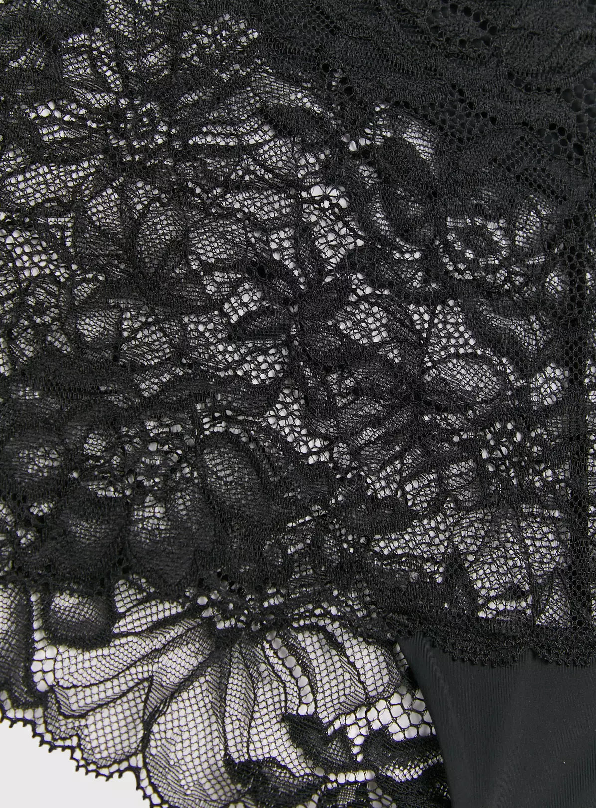  Black Floral Lace Shorts Knickers 20