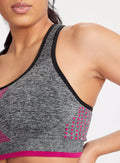 Active Grey Marl Medium Support Sports Bra XL