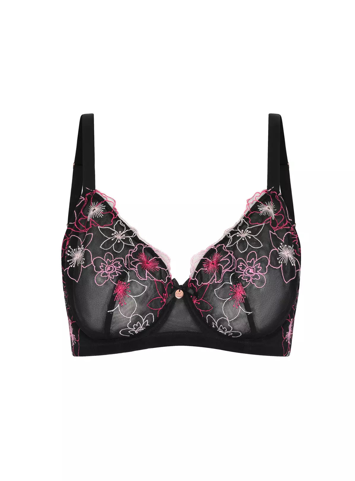  OOLA LINGERIE Embroidery Balcony Bra46FF
