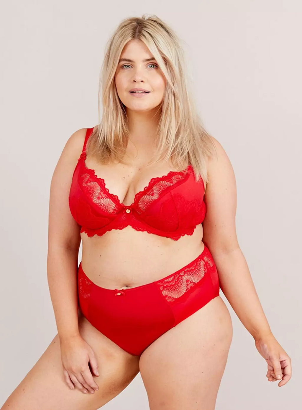  OOLA LINGERIE Fan Lace Half Pad Bra 40E