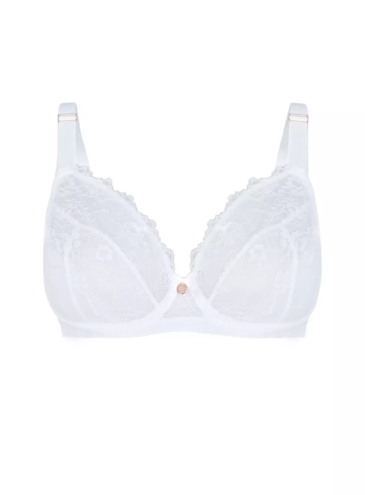  OOLA LINGERIE Lace & Logo Unpadded Underwired Bra 46DD