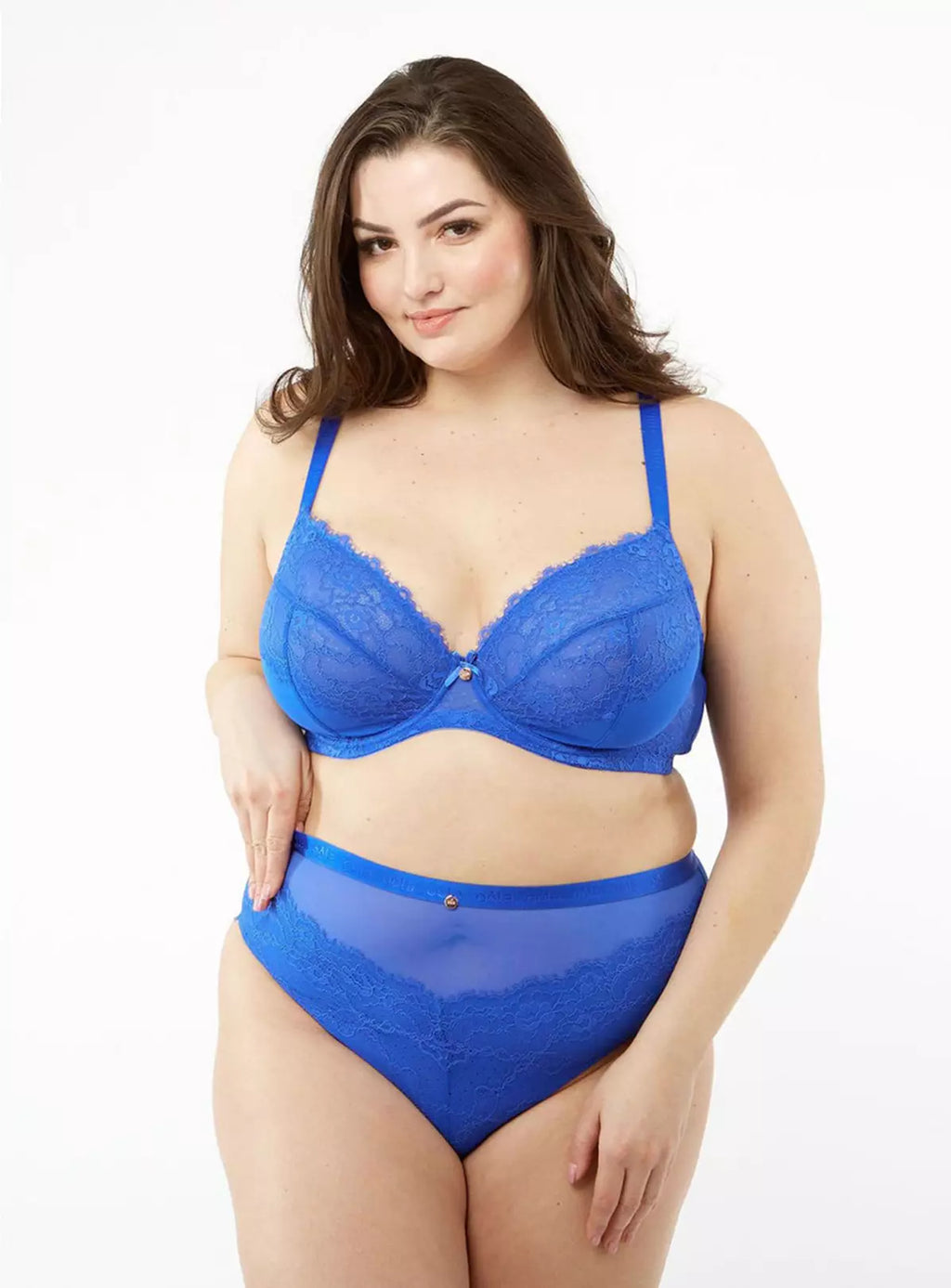  OOLA LINGERIE Lace & Logo Non Padded Underwired Bra 40G
