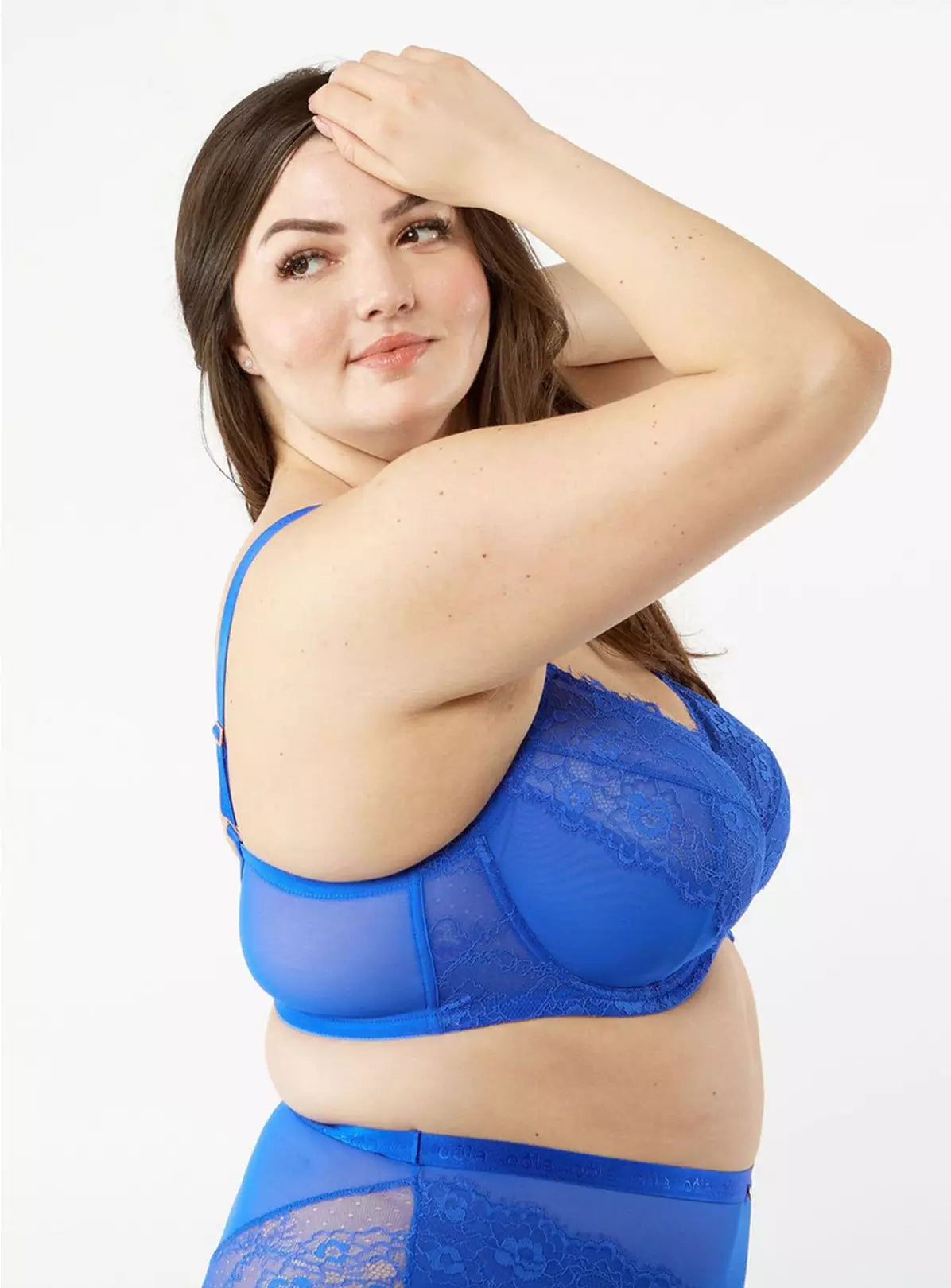  OOLA LINGERIE Lace & Logo Non Padded Underwired Bra 40G