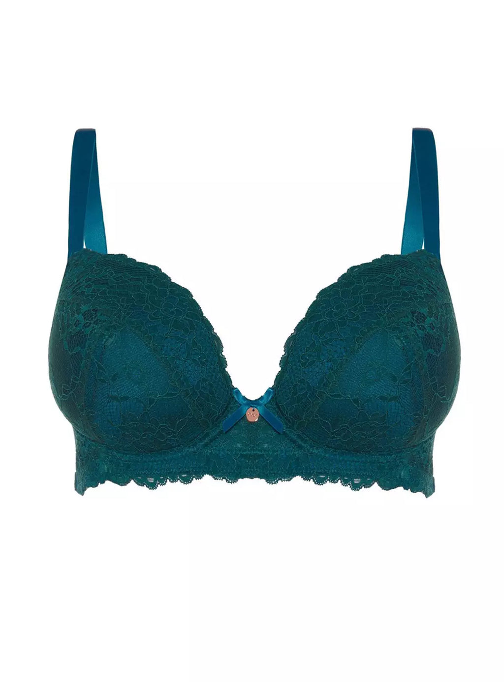  OOLA LINGERIE Tonal Lace Padded Plunge Bra 42F