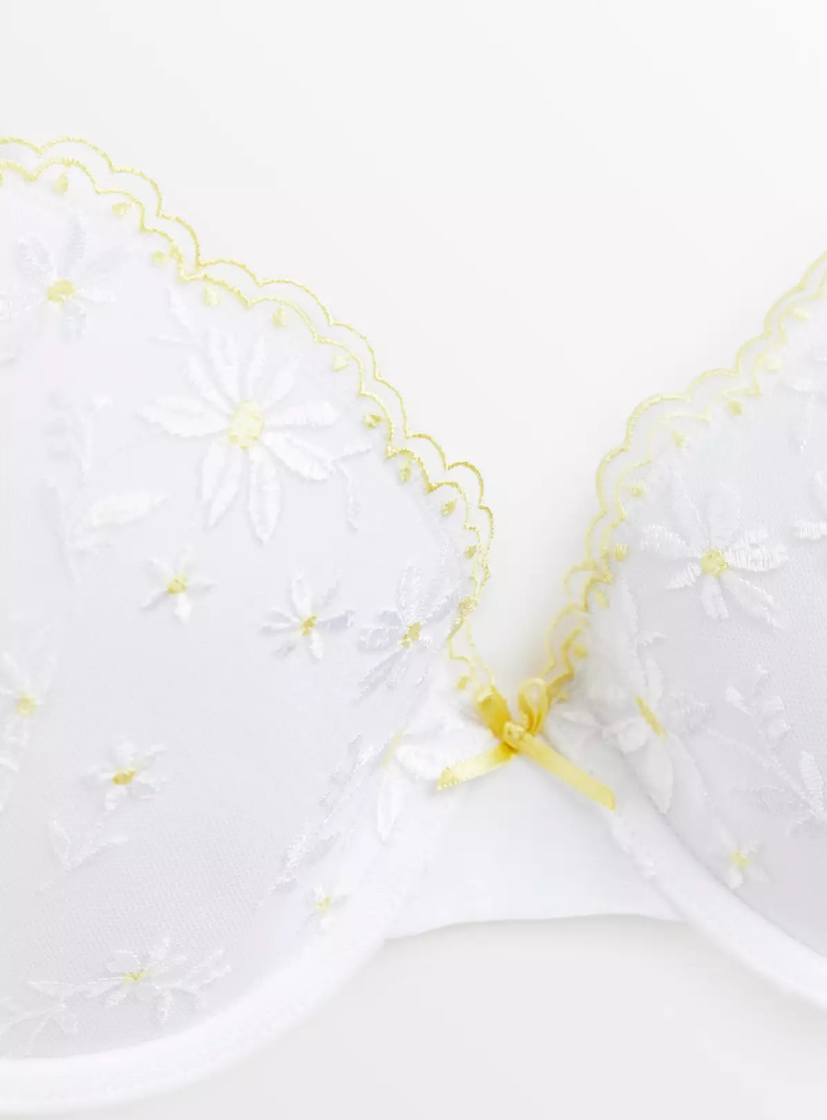  Yellow Daisy Padded T-Shirt Bra 2 Pack 38E