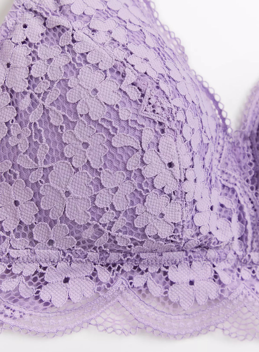  Lilac Floral Lace Padded Bralette10