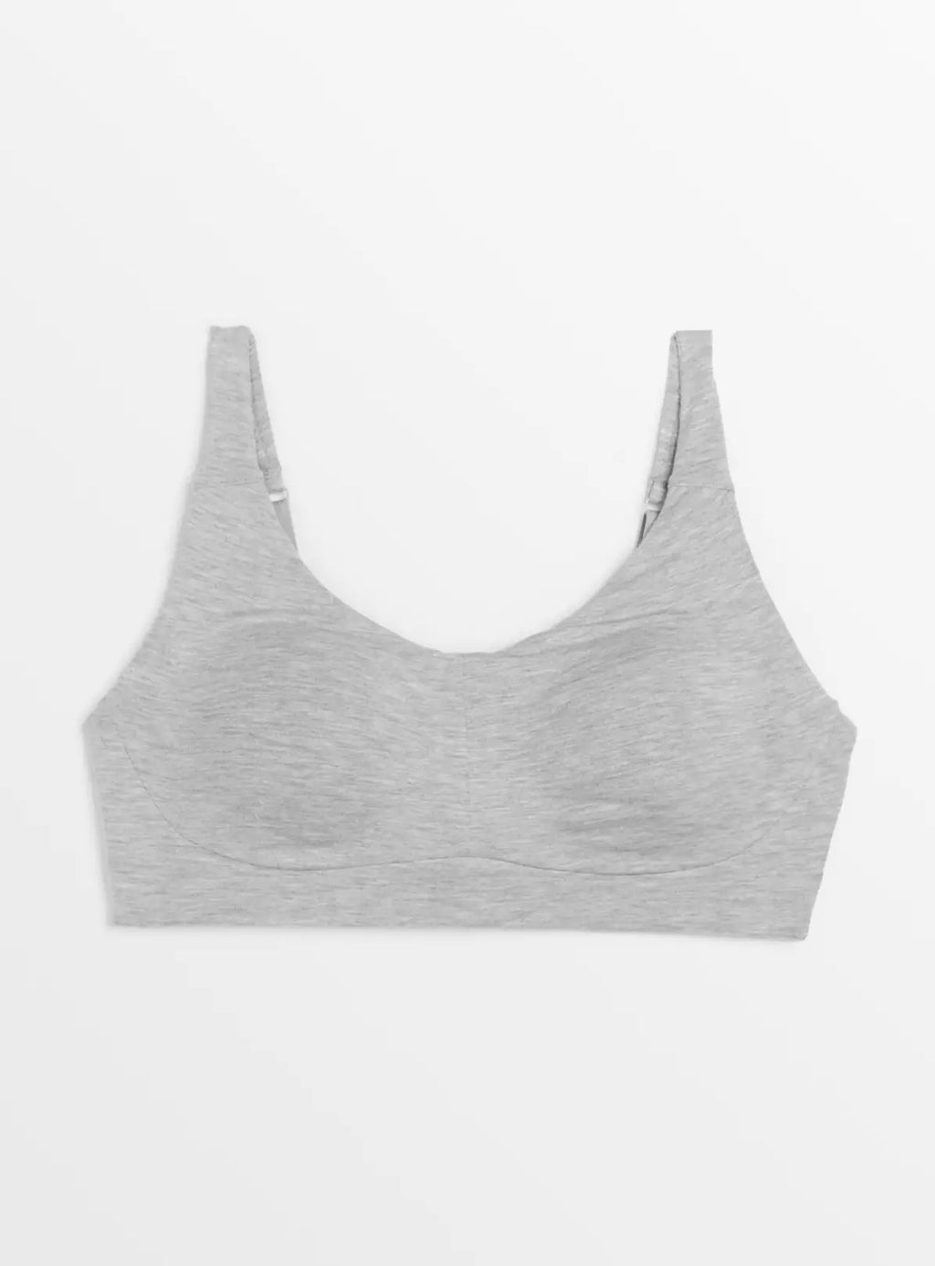  Grey Marl Padded Non-Wired Bra 32D