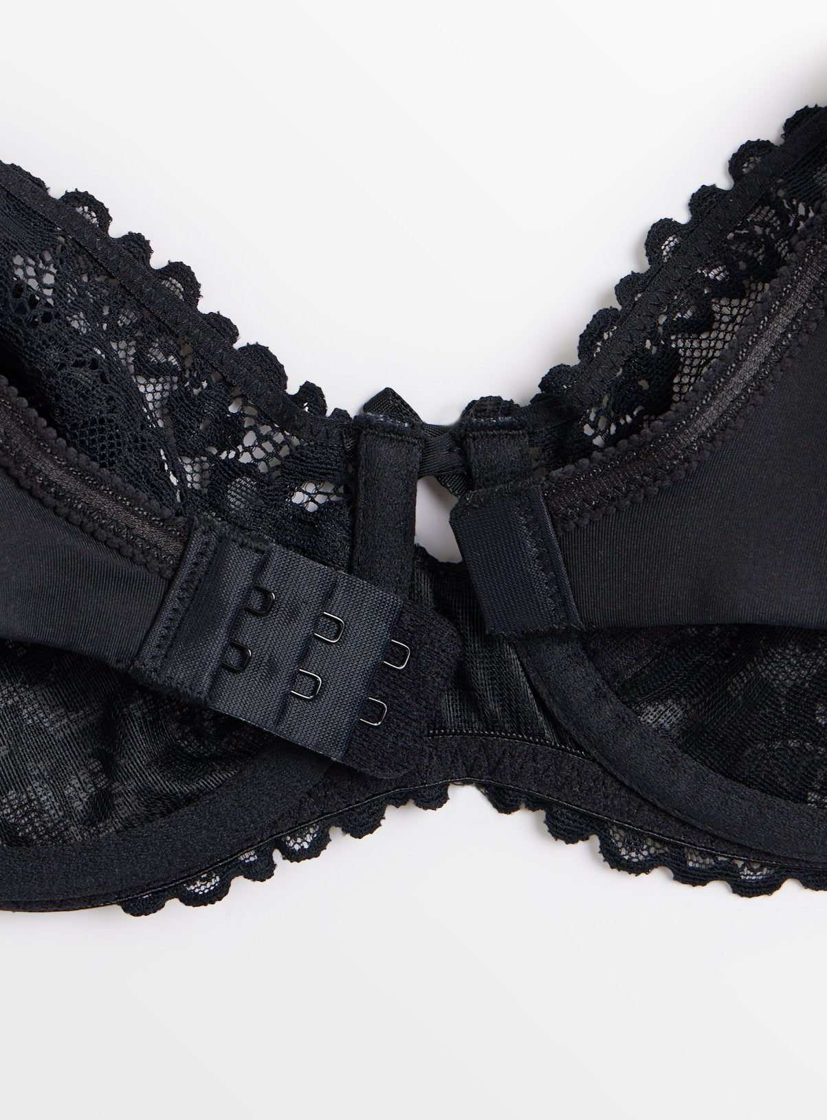  Black Lace Full Cup Underwired Bra 40E