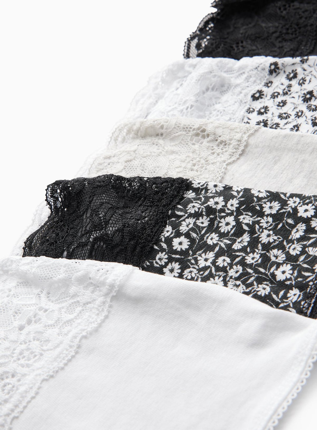  Mono Floral Comfort Lace Full Knickers 5 Pack 14
