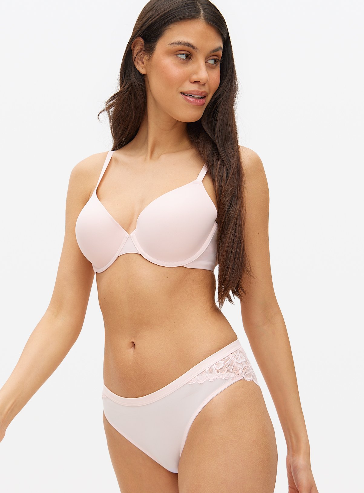  Pale Pink Padded T-Shirt Bra 42E