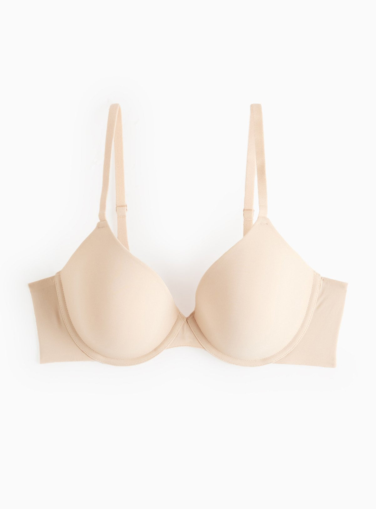  Beige Padded Underwired T-Shirt Bra 34E