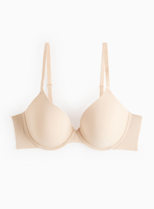  Beige Padded Underwired T-Shirt Bra 34E