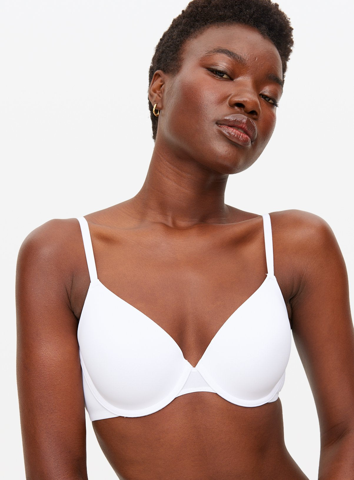  White Padded Underwired T-Shirt Bra 38DD