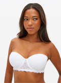  White Multiway Soft Cup Balcony Bra 32DD