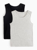  Maximum Warmth Pointelle Thermal Vests 2 Pack M