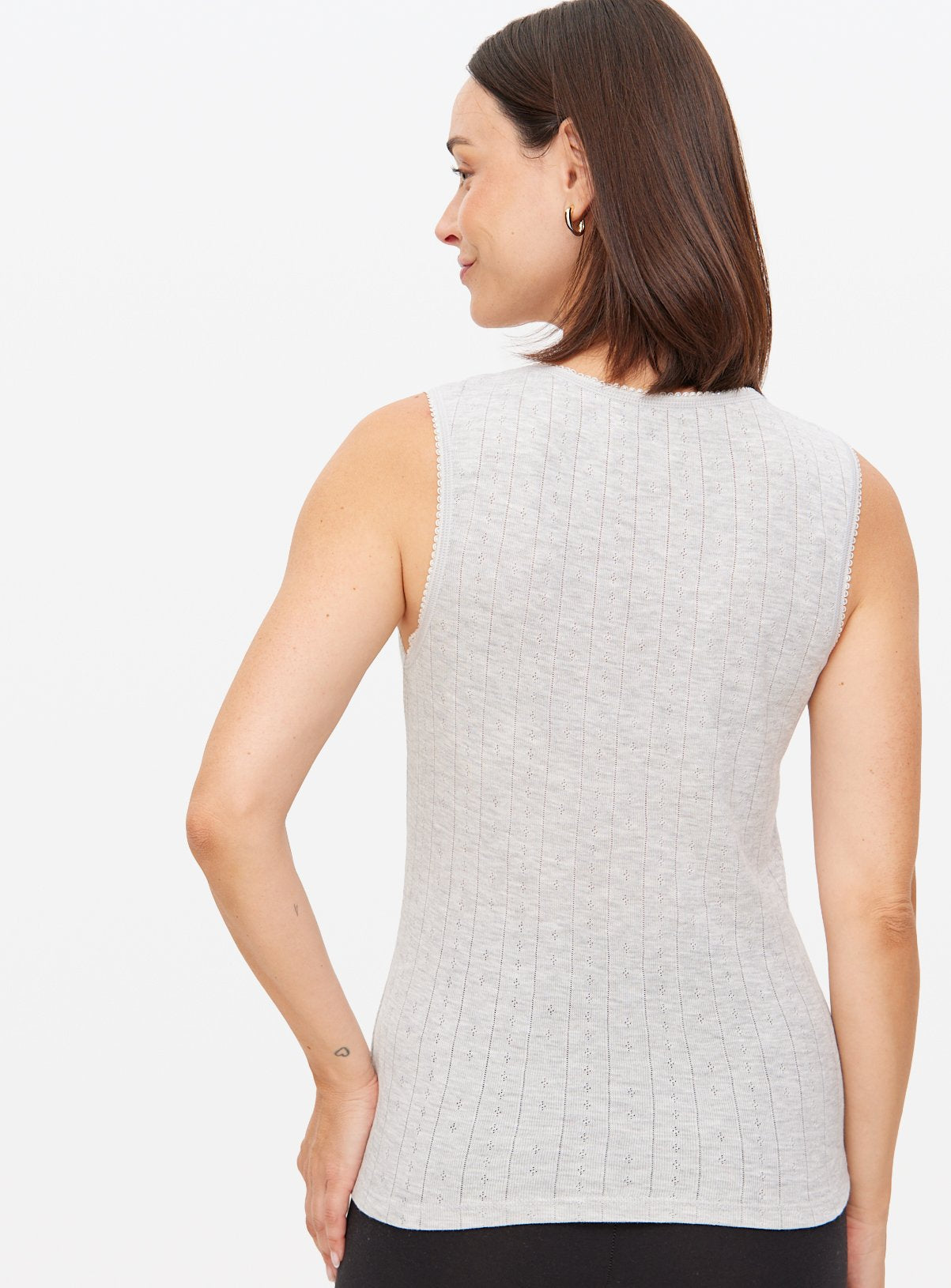  Maximum Warmth Pointelle Thermal Vests 2 Pack M