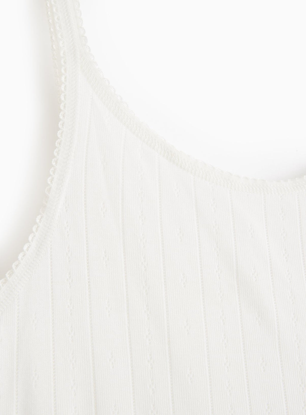  Cream Pointelle Thermal Cami Top 2 Pack XL