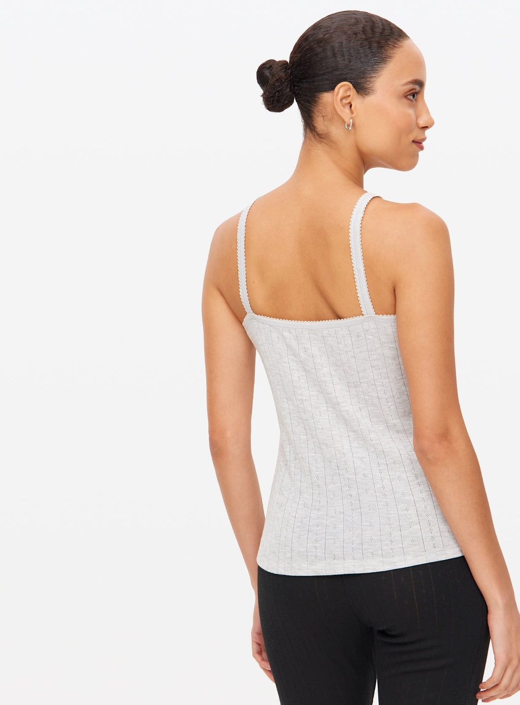 Pointelle Thermal Cami Tops 2 Pack L