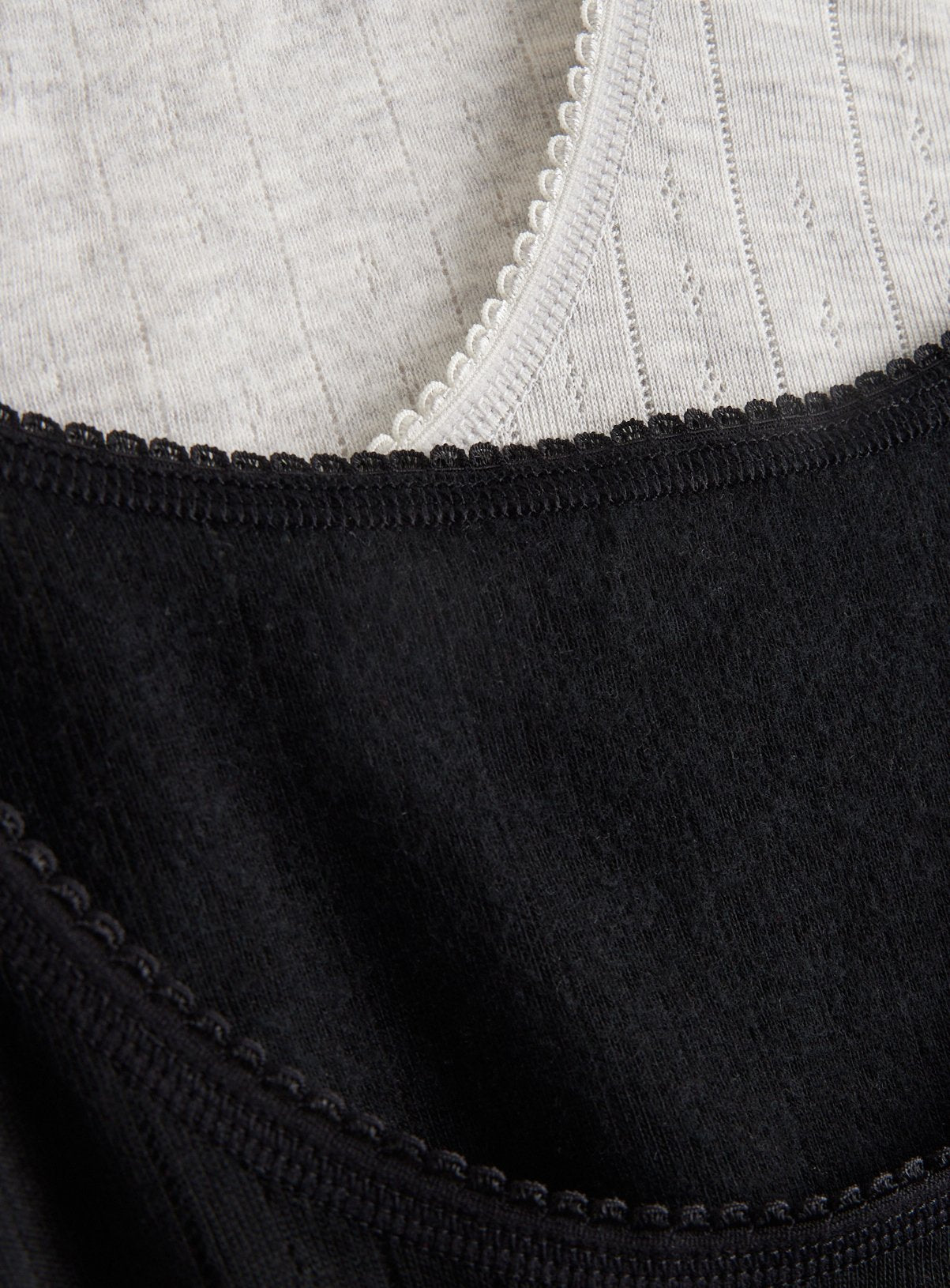  Maximum Warmth Pointelle Thermal Tops 2 Pack L