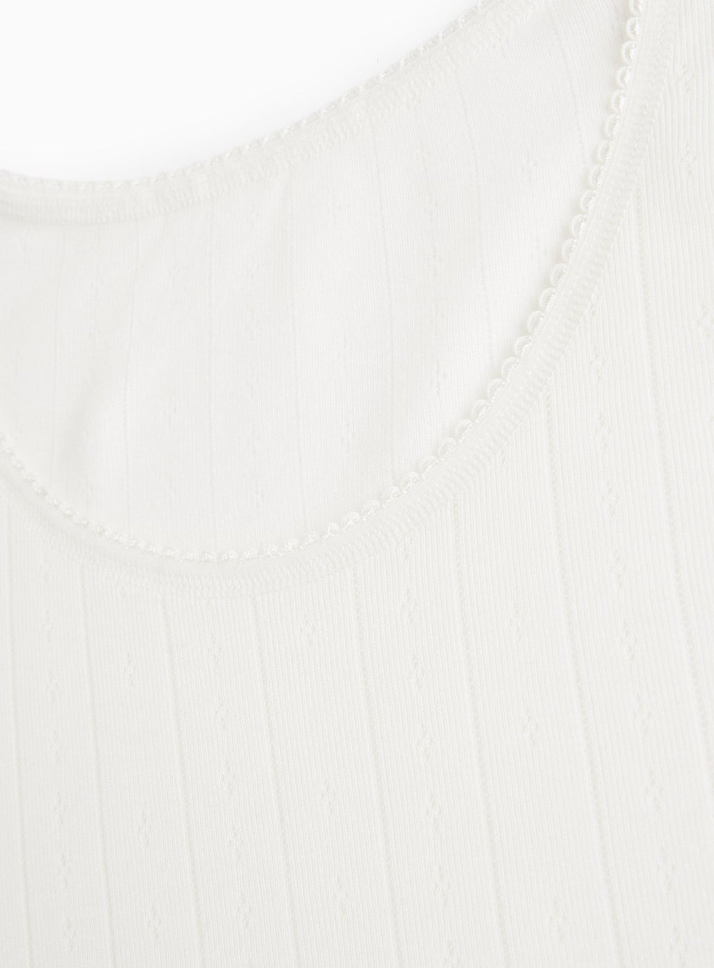  Cream Thermal Pointelle Built In Vests 2 Pack L