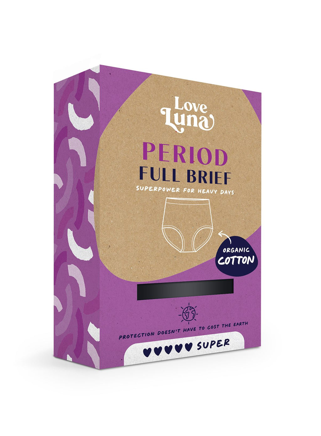  LOVE LUNA Ladies Super Period Full Brief 16-18