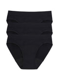  LOVE LUNA Ladies 3 Pair Pack Period Seamfree Bikini Brief 8-10